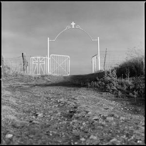 Road to Red Cloud's grave, Pine Ridge, Sud Dakota