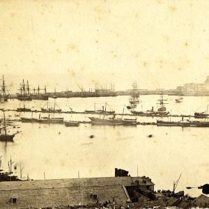 Porto di Genova nel 1865