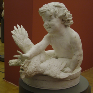 Giulio Monteverde "Putto che scherza col gallo"