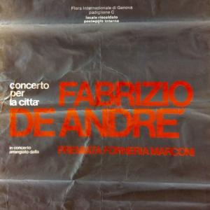 Manifesto del concerto di Fabrizio De André e Pfm