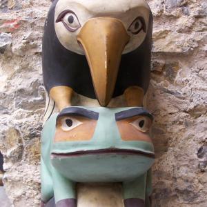 Sommità del palo totemico