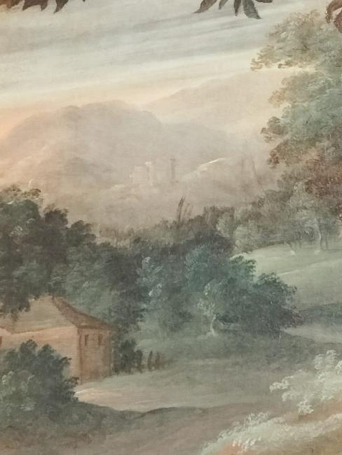 Dettaglio del quadro Venere e Amore di Andrea Semino