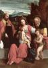 Sacra Famiglia con San Giovannino e un Santo Vescovo